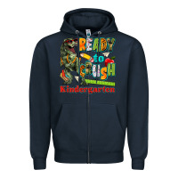 Navy ready to crush kindergarten Zipper Hoodie - texasbilliewilder