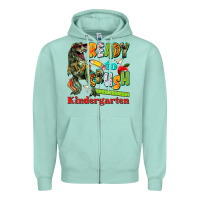 Seafoam ready to crush kindergarten Zipper Hoodie - texasbilliewilder