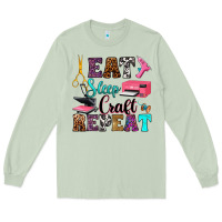 Matcha eat sleep craft repeat Long Sleeve Tee - RanaPortraitStore