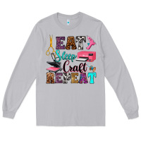 Moon Dust eat sleep craft repeat Long Sleeve Tee - RanaPortraitStore