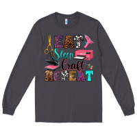 Smoke eat sleep craft repeat Long Sleeve Tee - RanaPortraitStore