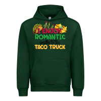 Forest Green i enjoy romantic walks to the taco truck Urban Hoodie - MaliasSmallBusiness