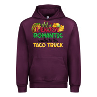 Mauve Wine i enjoy romantic walks to the taco truck Urban Hoodie - MaliasSmallBusiness