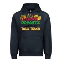 Navy i enjoy romantic walks to the taco truck Urban Hoodie - MaliasSmallBusiness