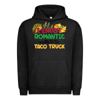 Pigment Black i enjoy romantic walks to the taco truck Urban Hoodie - MaliasSmallBusiness