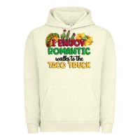 Pigment Pistachio i enjoy romantic walks to the taco truck Urban Hoodie - MaliasSmallBusiness