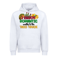 White i enjoy romantic walks to the taco truck Urban Hoodie - MaliasSmallBusiness
