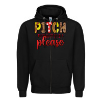 Black pitch please Zipper Hoodie - Zillion Design Studio