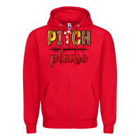 Red pitch please Zipper Hoodie - Zillion Design Studio