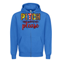 True Royal pitch please Zipper Hoodie - Zillion Design Studio