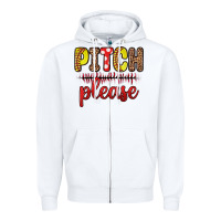 White pitch please Zipper Hoodie - Zillion Design Studio