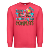 Cardinal being a teacher makes my life complate Premium Sweatshirt - AdoDesignShop