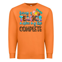 Carrot being a teacher makes my life complate Premium Sweatshirt - AdoDesignShop