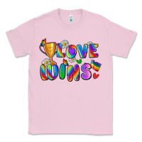 Bubblegum Pink love wins Classic Tee - Zillion Design Studio