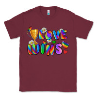 Burgundy love wins Classic Tee - Zillion Design Studio