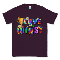 Plum love wins Classic Tee - Zillion Design Studio