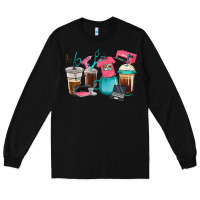 Black crafting coffee cups Long Sleeve Tee - RanaPortraitStore