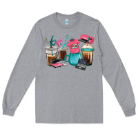 Heather Grey crafting coffee cups Long Sleeve Tee - RanaPortraitStore