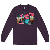 Plum crafting coffee cups Long Sleeve Tee - RanaPortraitStore