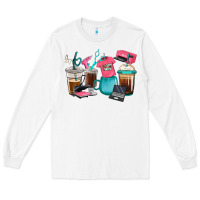 White crafting coffee cups Long Sleeve Tee - RanaPortraitStore