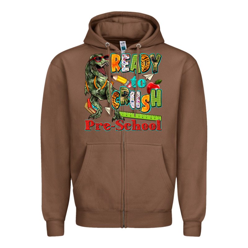 Ready To Crush Pre School Zipper Hoodie by texasbilliewilder | Teevron