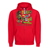Red ready to crush pre school Zipper Hoodie - texasbilliewilder
