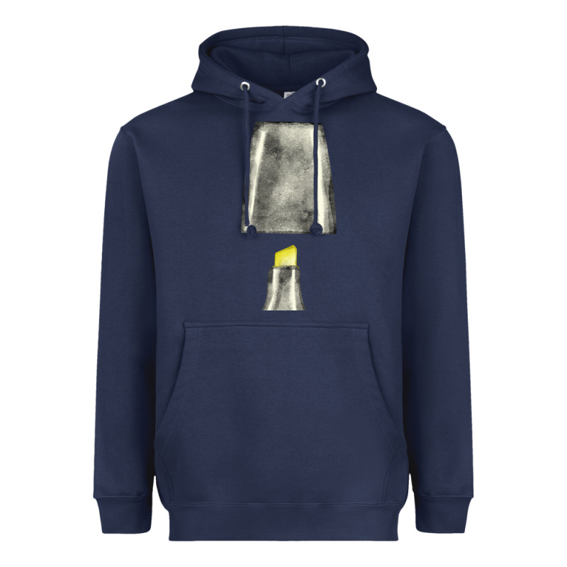 Yellow Highlighter Pen Fa Element Heavyweight Hoodie by FaDigitalArtStudio | Teevron