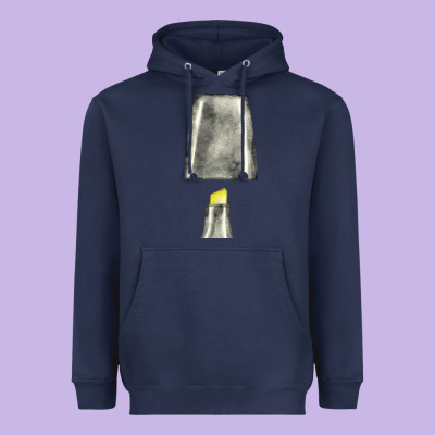 Yellow Highlighter Pen Fa Element Heavyweight Hoodie Designed By Fadigitalartstudio