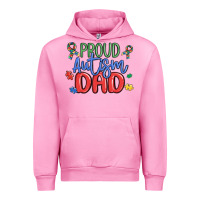 Fuchsia Pink proud autism dad Urban Hoodie - MaliasSmallBusiness