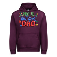 Mauve Wine proud autism dad Urban Hoodie - MaliasSmallBusiness