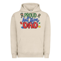 Pigment French Oak proud autism dad Urban Hoodie - MaliasSmallBusiness