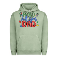 Pigment Oil Green proud autism dad Urban Hoodie - MaliasSmallBusiness