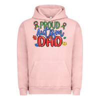 Pigment Salmon proud autism dad Urban Hoodie - MaliasSmallBusiness