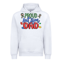 White proud autism dad Urban Hoodie - MaliasSmallBusiness