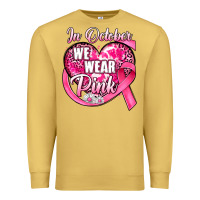 Antique Gold in october we wear pink heart Premium Sweatshirt - JahusDesignShop