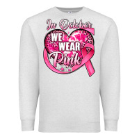 Oatmeal Heather in october we wear pink heart Premium Sweatshirt - JahusDesignShop