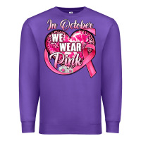Purple in october we wear pink heart Premium Sweatshirt - JahusDesignShop