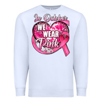 White in october we wear pink heart Premium Sweatshirt - JahusDesignShop