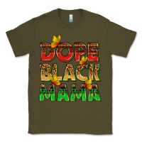 Army Green dope black mama with butterflies Classic Tee - texasbilliewilder