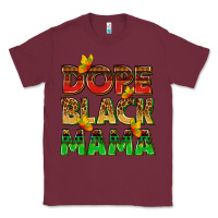 Burgundy dope black mama with butterflies Classic Tee - texasbilliewilder