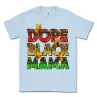 Dusty Blue dope black mama with butterflies Classic Tee - texasbilliewilder