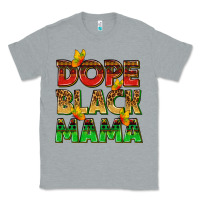 Heather Grey dope black mama with butterflies Classic Tee - texasbilliewilder