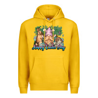 Lemon Gnome Bunny Happy Eater Day Premium Hoodie - NancyCooperArtShop