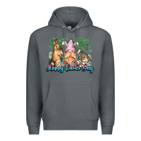 Rock Gnome Bunny Happy Eater Day Premium Hoodie - NancyCooperArtShop