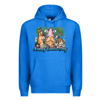 True Royal Gnome Bunny Happy Eater Day Premium Hoodie - NancyCooperArtShop