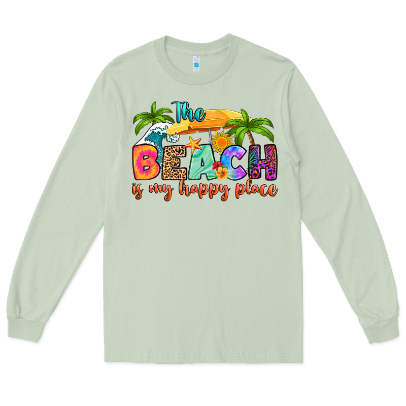 The Beach Is My Happy Place Long Sleeve Tee by RanaPortraitStore | Teevron