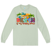 Matcha the beach is my happy place Long Sleeve Tee - RanaPortraitStore