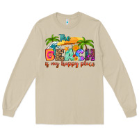 Mushroom the beach is my happy place Long Sleeve Tee - RanaPortraitStore