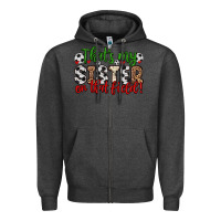 Charcoal Heather that s my sister on that field Zipper Hoodie - Zillion Design Studio