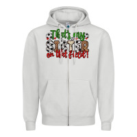 Dove Grey that s my sister on that field Zipper Hoodie - Zillion Design Studio